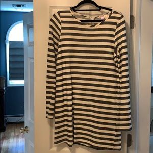 black and white stripped dress.